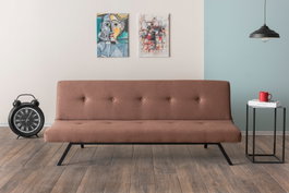 Atelier Del Sofa Zola - Sofá Cama de 3 Plazas Marrón